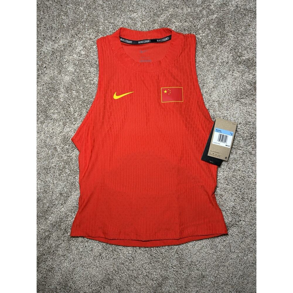 NikeCourt Slam Dri-FIT Tennis Tank Top China Women's Size Medium FD9057-675 NEW